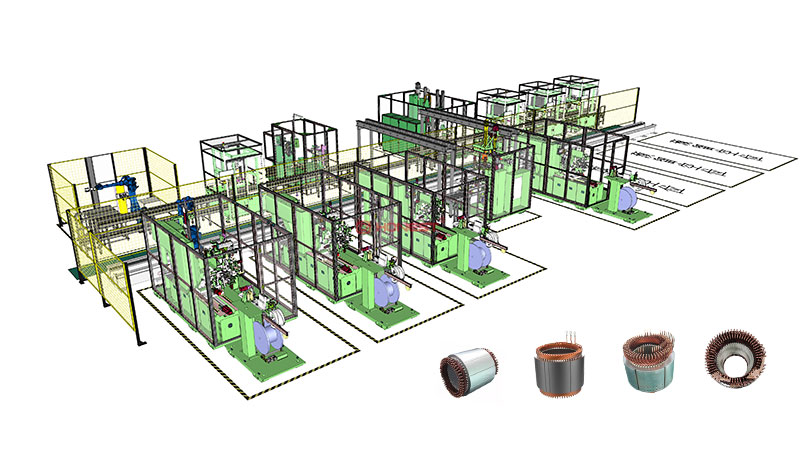 扁線定子生產(chǎn)線實(shí)現(xiàn)自動(dòng)化有哪些好處？扁線定子生產(chǎn)線的優(yōu)勢(shì)