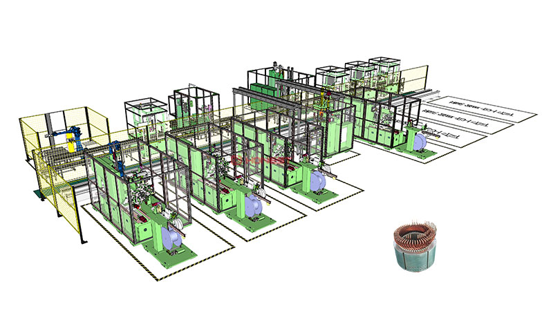 你并不知道的新能源扁線定子生產(chǎn)線信息--為你節(jié)省時間！
