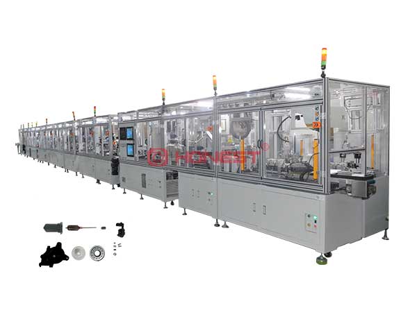 汽車電動(dòng)天窗電機(jī)組裝線