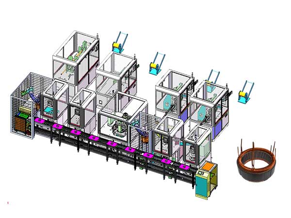 發(fā)卡電機(jī)定子裝配線(xiàn)